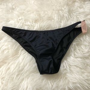 NEW VS BLACK SEXY CHEEKY BIKINI BOTTOM BLACK SZ MED
